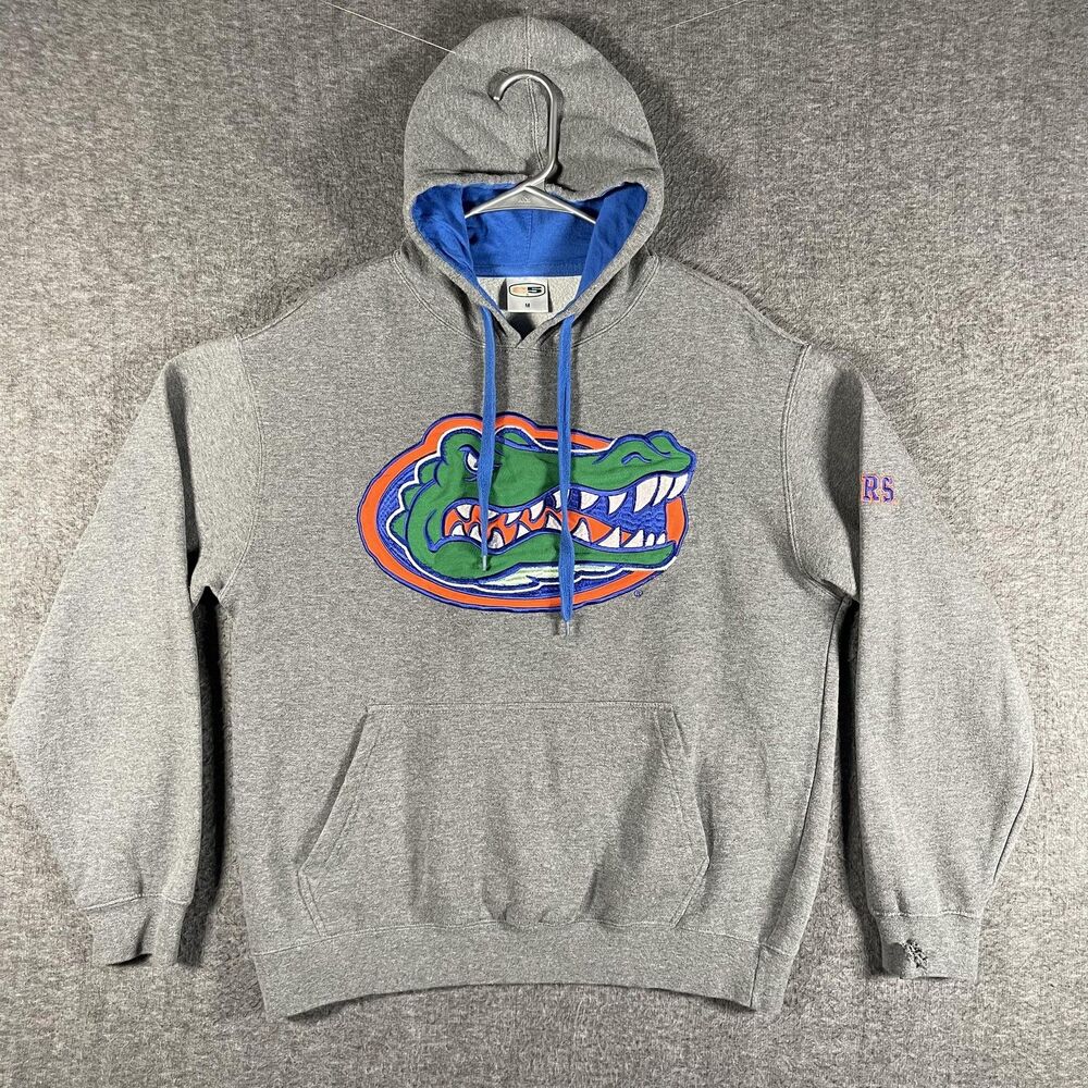 Florida Gators Hoodie Sweatshirt Mens Medium Gray NCAA Football E5 Pullover